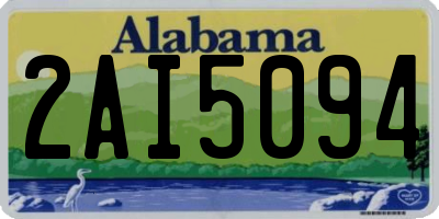 AL license plate 2AI5094