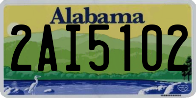 AL license plate 2AI5102