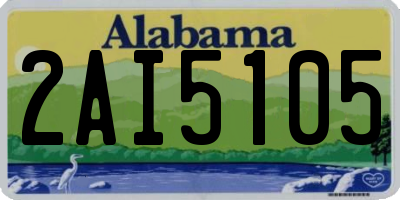 AL license plate 2AI5105