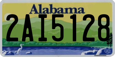 AL license plate 2AI5128