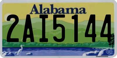 AL license plate 2AI5144
