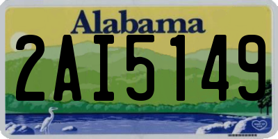 AL license plate 2AI5149