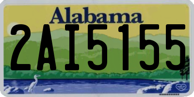 AL license plate 2AI5155