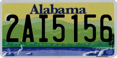 AL license plate 2AI5156