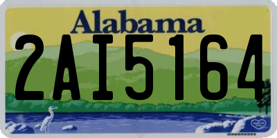 AL license plate 2AI5164