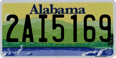 AL license plate 2AI5169