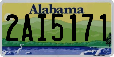 AL license plate 2AI5171