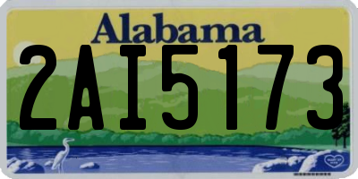 AL license plate 2AI5173