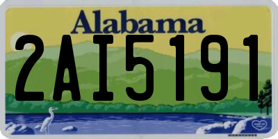 AL license plate 2AI5191