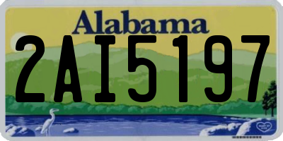 AL license plate 2AI5197
