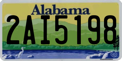 AL license plate 2AI5198
