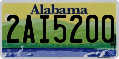AL license plate 2AI5200