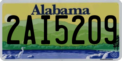 AL license plate 2AI5209