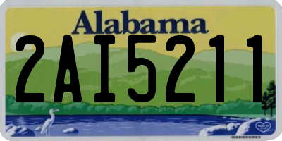 AL license plate 2AI5211