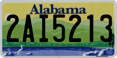 AL license plate 2AI5213