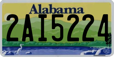 AL license plate 2AI5224