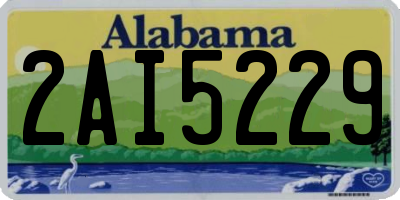 AL license plate 2AI5229