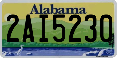 AL license plate 2AI5230
