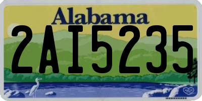 AL license plate 2AI5235