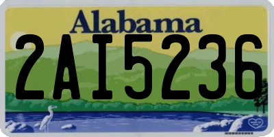AL license plate 2AI5236