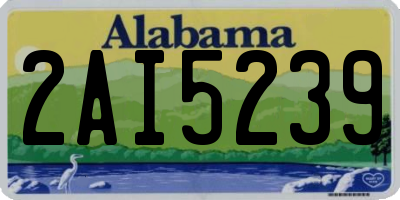AL license plate 2AI5239