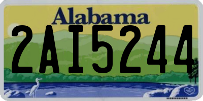 AL license plate 2AI5244