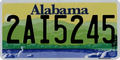 AL license plate 2AI5245