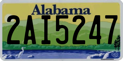 AL license plate 2AI5247