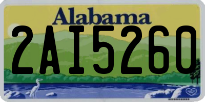 AL license plate 2AI5260