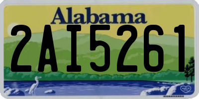AL license plate 2AI5261