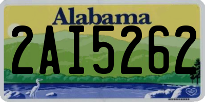 AL license plate 2AI5262