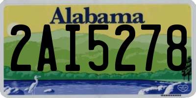 AL license plate 2AI5278