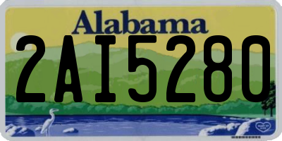 AL license plate 2AI5280