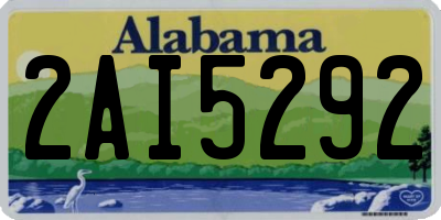 AL license plate 2AI5292