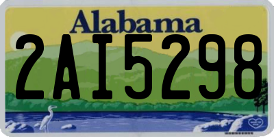 AL license plate 2AI5298