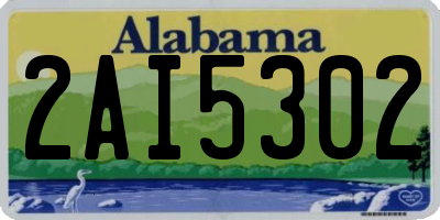 AL license plate 2AI5302