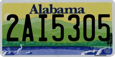 AL license plate 2AI5305
