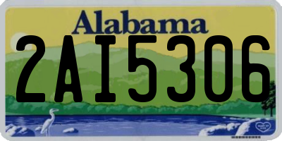 AL license plate 2AI5306