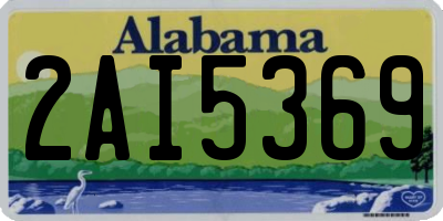 AL license plate 2AI5369