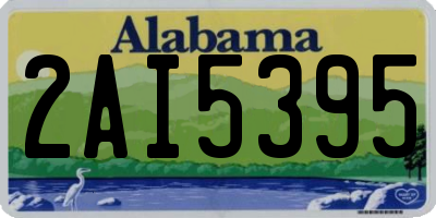 AL license plate 2AI5395