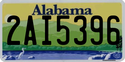 AL license plate 2AI5396