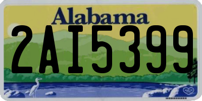 AL license plate 2AI5399