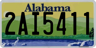 AL license plate 2AI5411