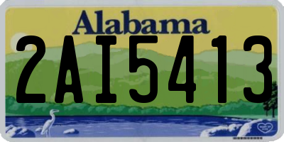 AL license plate 2AI5413