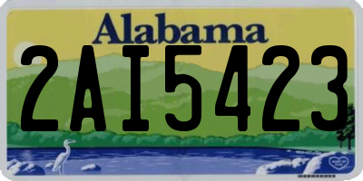 AL license plate 2AI5423