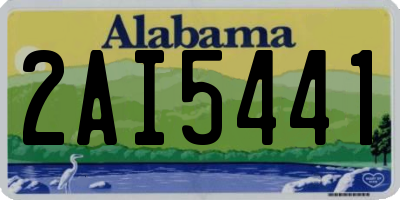 AL license plate 2AI5441