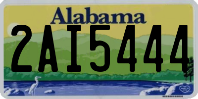 AL license plate 2AI5444