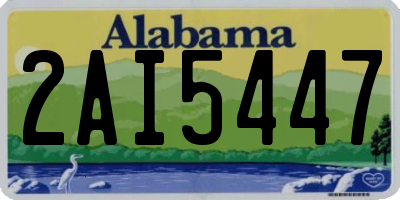 AL license plate 2AI5447