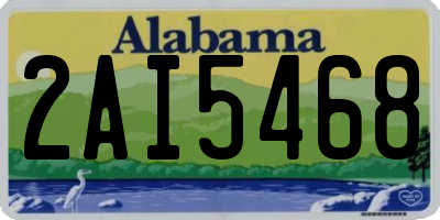 AL license plate 2AI5468