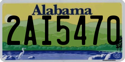 AL license plate 2AI5470